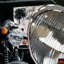 1939 Indian Motorcycle painting by artist Carol Grudowski.