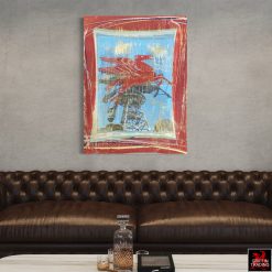 Dallas's iconic Red Horse Pegasus abstract painting.