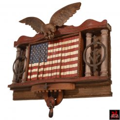 Van Dusen Clockworks American Flag Assemblage Art
