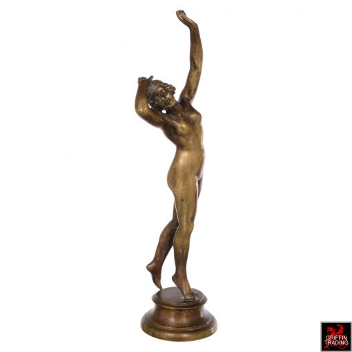 Antique Art Deco Bronze Nude Sculpture of a female