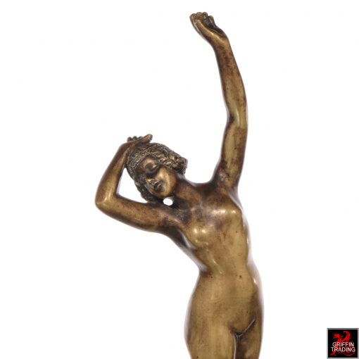 Antique Art Deco Bronze Nude Sculpture of a female