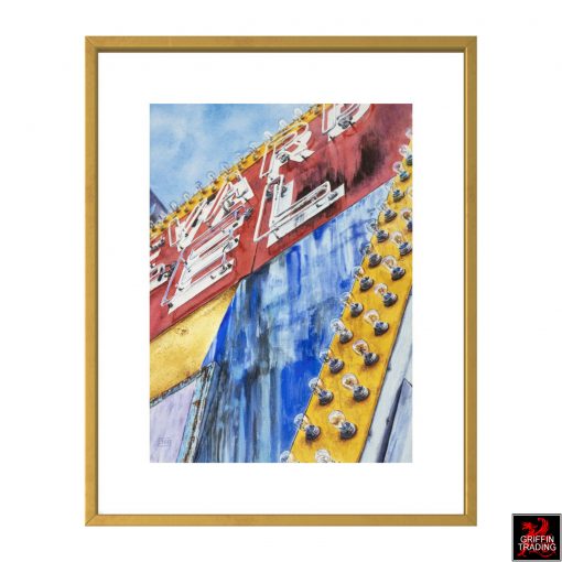 Been There, vintage motel sign painting by Lisa Tennant