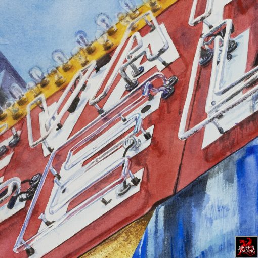 Been There, vintage motel sign painting by Lisa Tennant