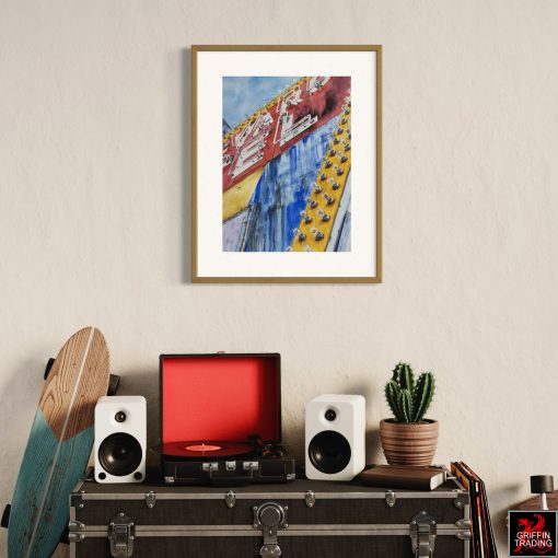 Been There, vintage motel sign painting by Lisa Tennant