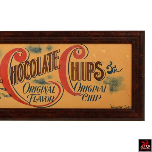 Antique Trowbridge's Chocolate Chip Sign