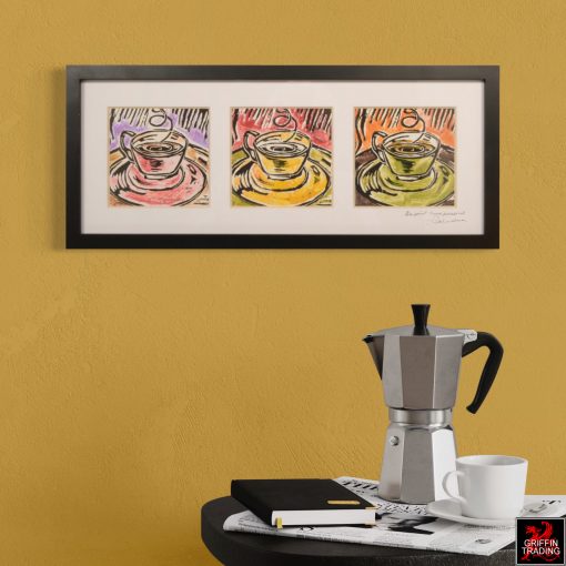 COFFEE TIME Lino Print by artist Lori Maclean