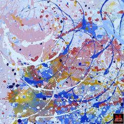 Brandon Charles Confetti abstract painting.