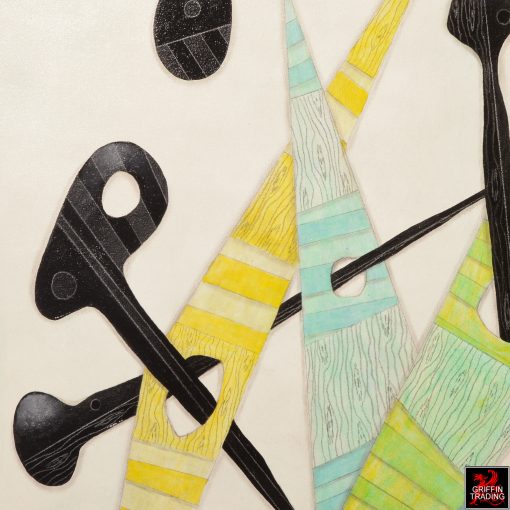 Original Steve McElroy abstract painting for sale at Griffin Trading.