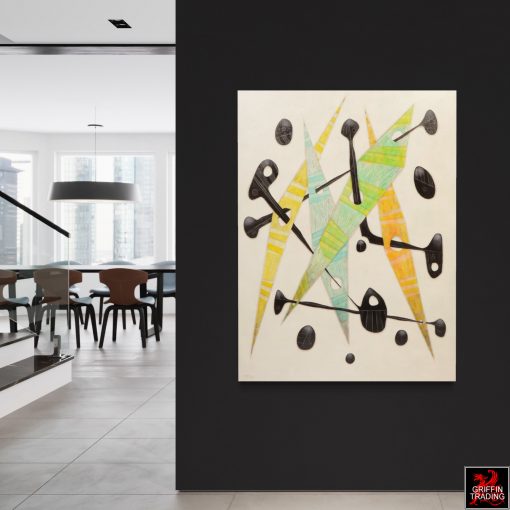 Original Steve McElroy abstract painting for sale at Griffin Trading.