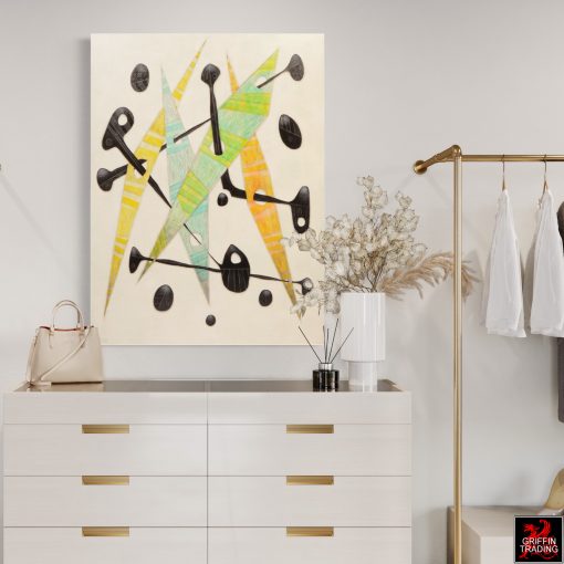 Original Steve McElroy abstract painting for sale at Griffin Trading.
