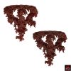 Pair of Coral Wall Brackets / Shelves