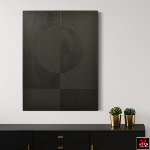 Stephen Hansrote Eclipse Double Black Painting