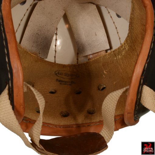 Sports Collectors Vintage Leather Football Helmet