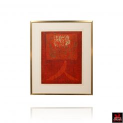 Hiroyuki Tajima Abstract Woodblock Print