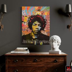 Jim Hudek Jimi Hendrix Experience original mixed media collage.