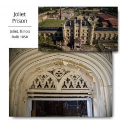 Antique Gothic Transom from Joliet Prison