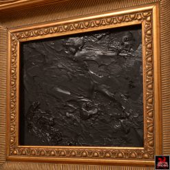 Nocturnal Waters black abstract painting by Stephen Hansrote
