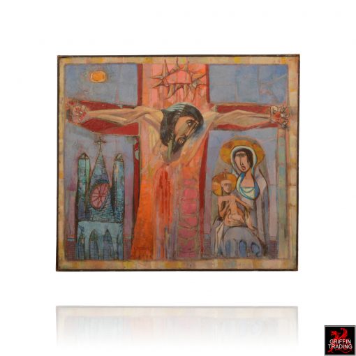 Crucifixion Painting by Nik Puspurica