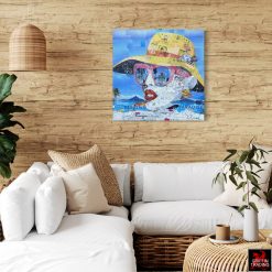Seeking Paradise a signed original collage artwork.