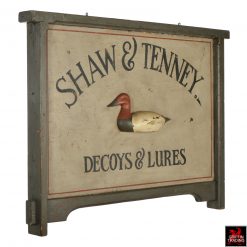 Shaw Tenney Decoy Trade Sign