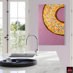 Sprinkles Donut Painting by Lori Maclean