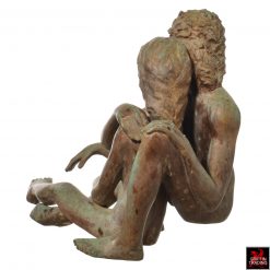 Victor Salmones bronze sculpture the couple.