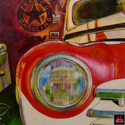 Bobbys Garage Painting by Carol Grudowski