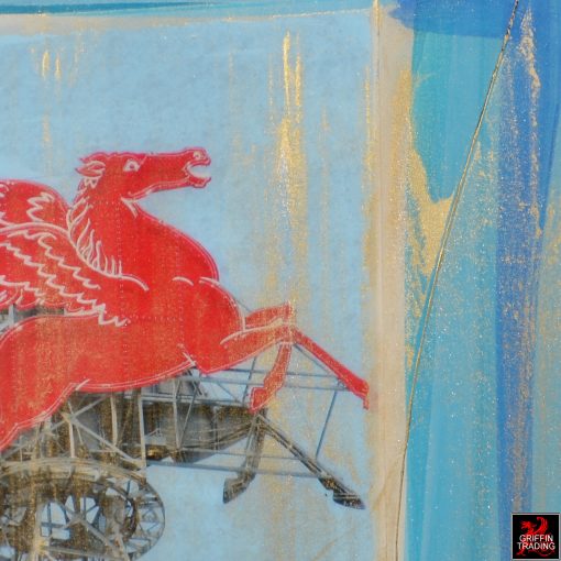 Pegasus abstract painting, Dallas's iconic Red Horse.