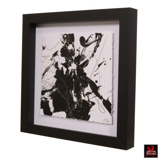 Black and white abstract painting 8285 by Stephen Hansrote