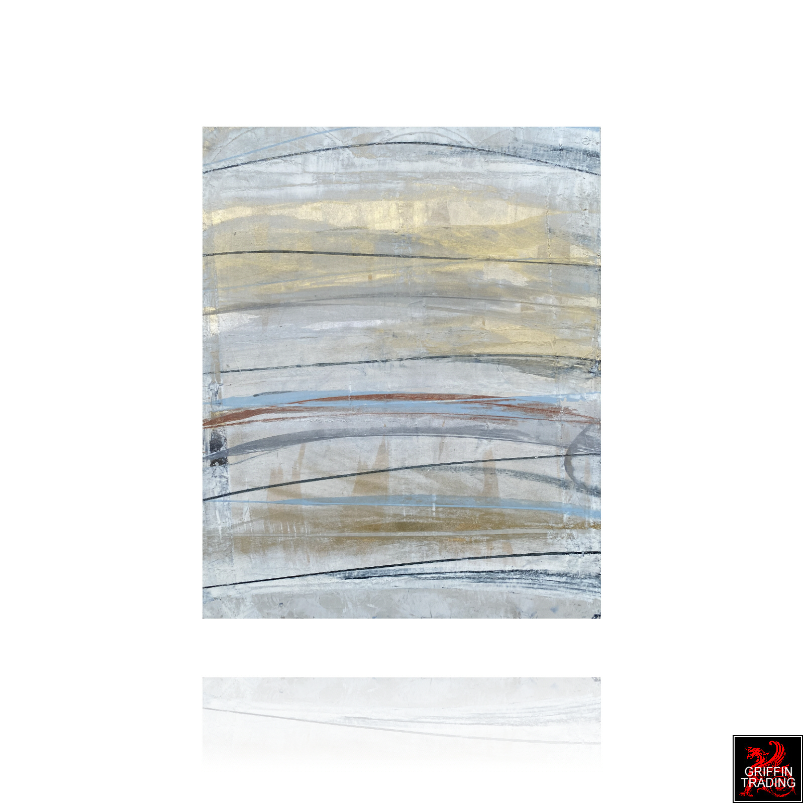 Mixed media abstract painting 8707 by Austin Allen James.