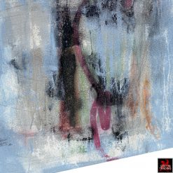 Blue abstract mixed media painting 9421 by Austin James