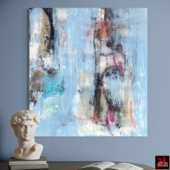 Blue abstract mixed media painting 9421 by Austin James