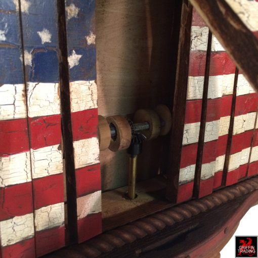 Van Dusen Clockworks American Flag Assemblage Art