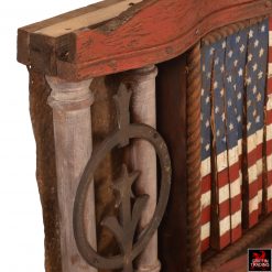 Van Dusen Clockworks American Flag Assemblage Art