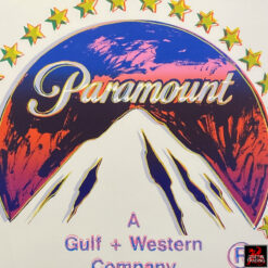 Paramount is an original screenprint by Andy Warhol. The Paramount logo was part of the Pop Art Ad portfolio produced in 1985.
