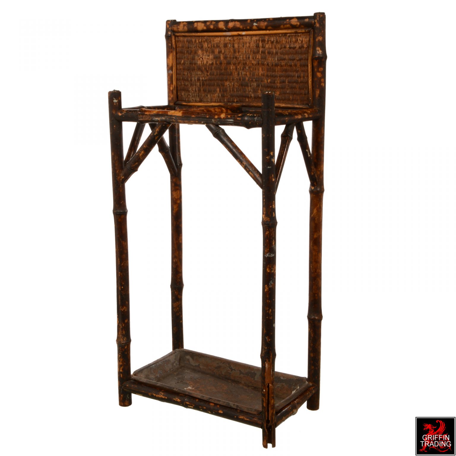 Antique Bamboo Umbrella Stand For Sale at Griffin Trading