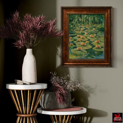 Bayou Evening Water Lily Painting by Hardy Martin