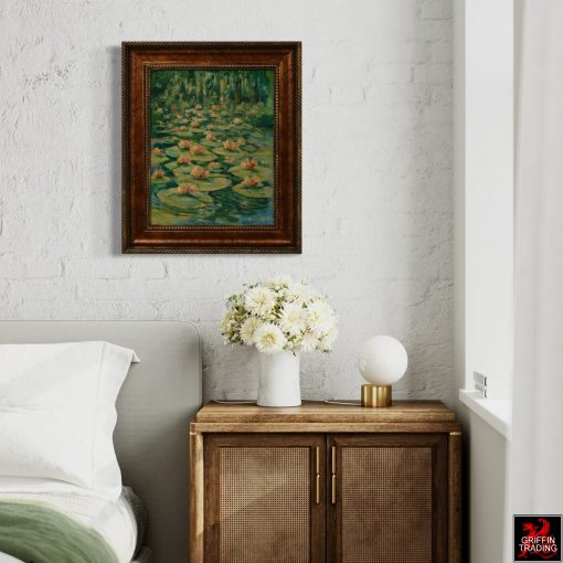 Bayou Evening Water Lily Painting by Hardy Martin