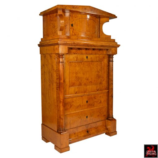 Antique Biedermeier Secretary Desk
