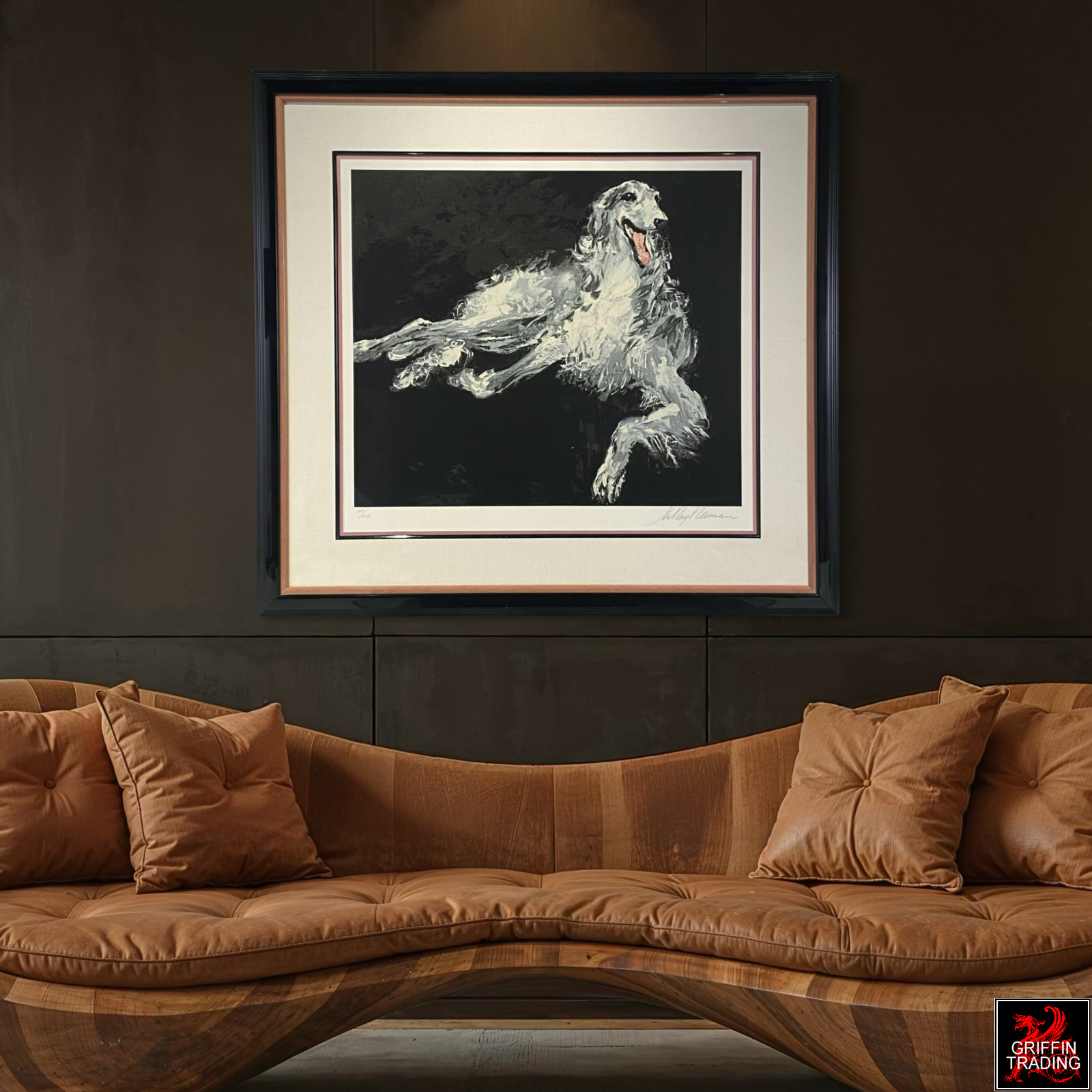 LeRoy Neiman Art - BORZOI Russian Wolfhound Limited Edition Serigraph