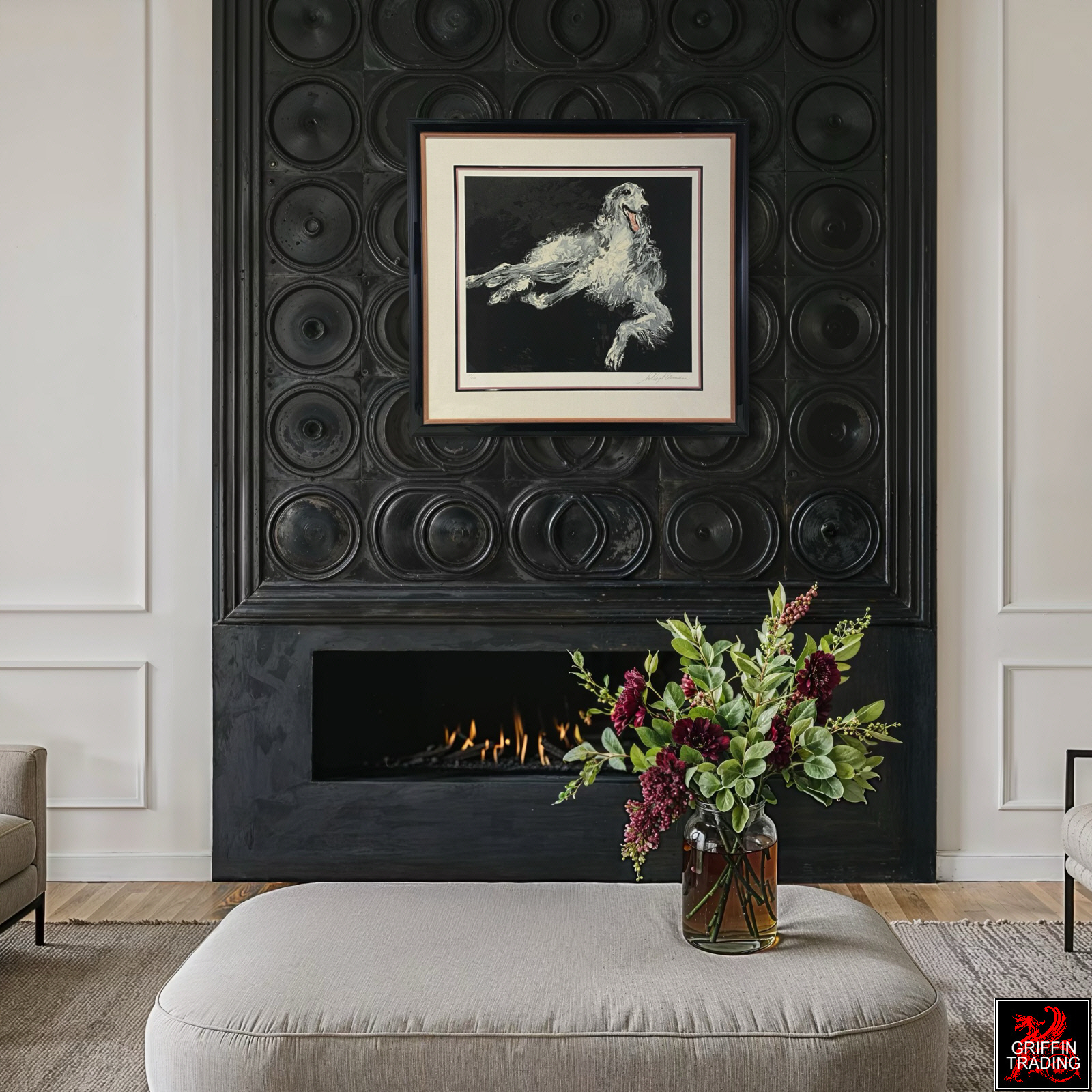 LeRoy Neiman Art - BORZOI Russian Wolfhound Limited Edition Serigraph