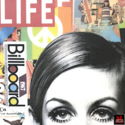 Bubble Gum Twiggy an original 1960's inspired Pop Art artwork.