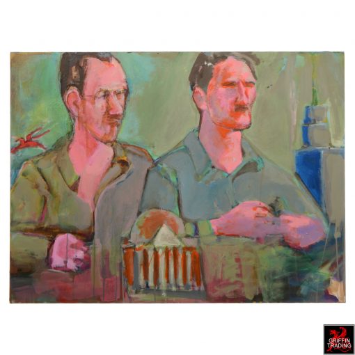 Jerry Bywaters and Otis Dozier painting by Nik Puspurica