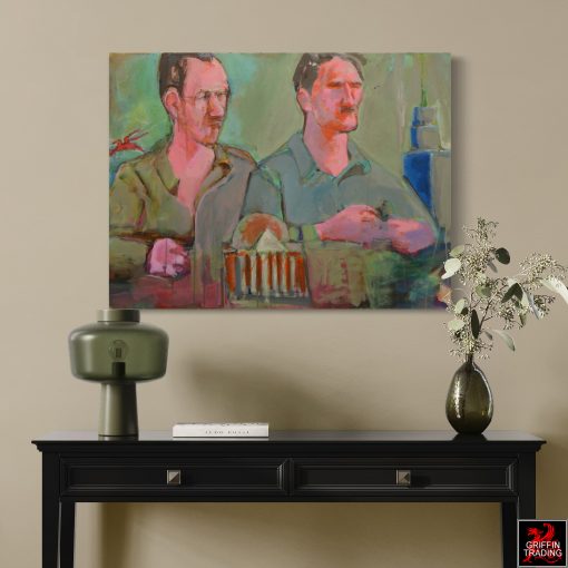 Jerry Bywaters and Otis Dozier painting by Nik Puspurica