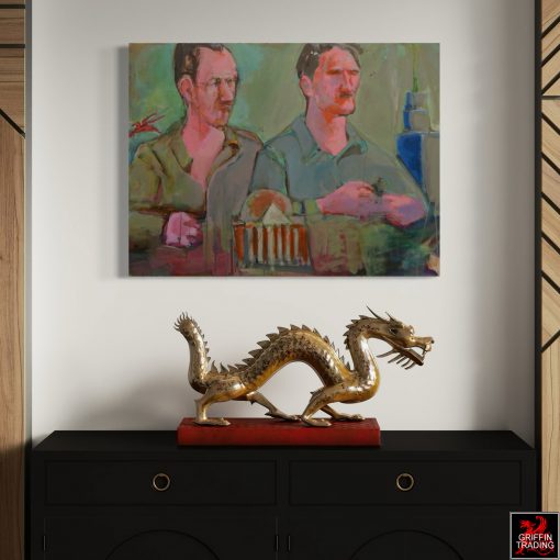 Jerry Bywaters and Otis Dozier painting by Nik Puspurica