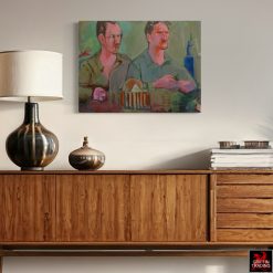 Jerry Bywaters and Otis Dozier painting by Nik Puspurica