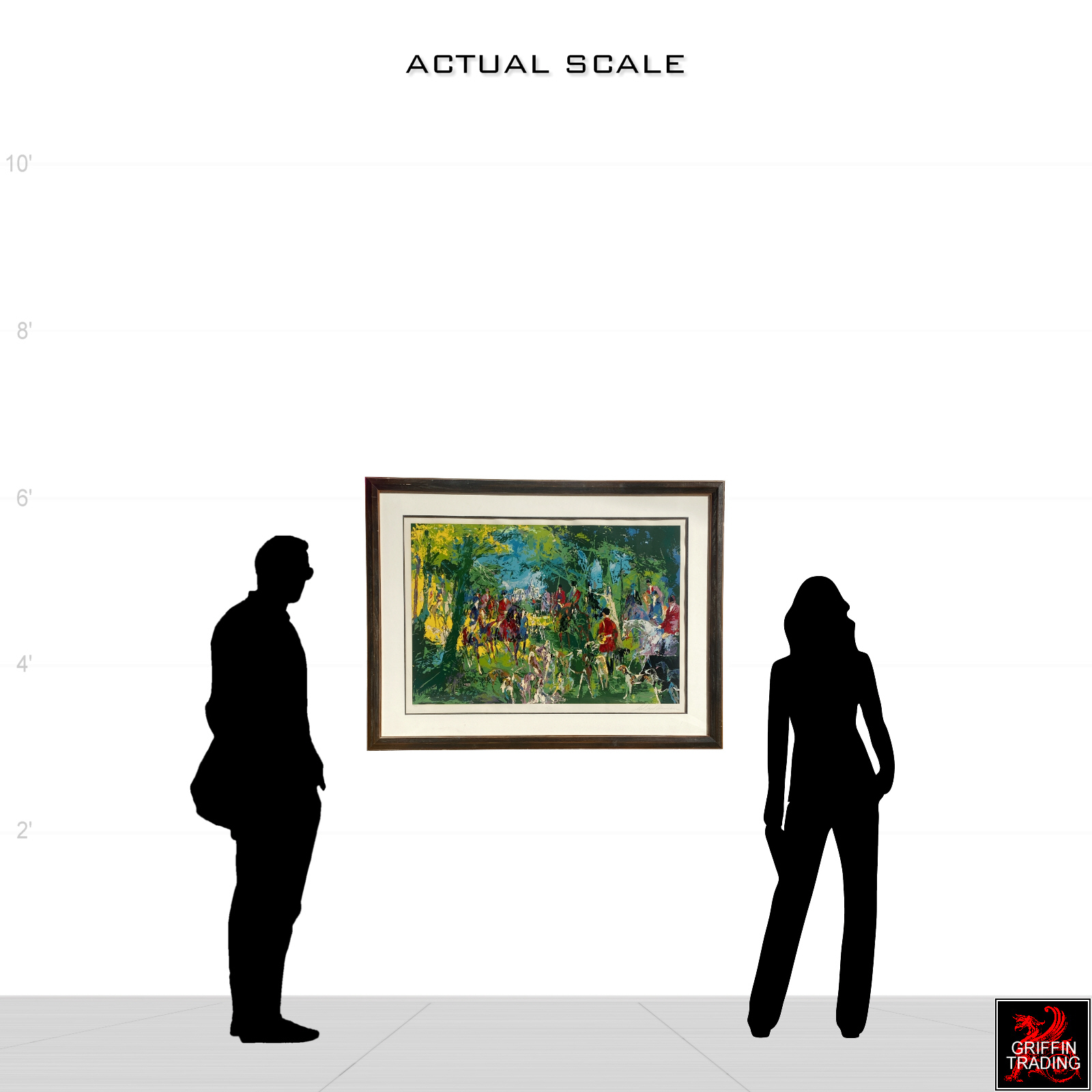 Chateau Hunt limited edition serigraph by artist LeRoy Neiman.