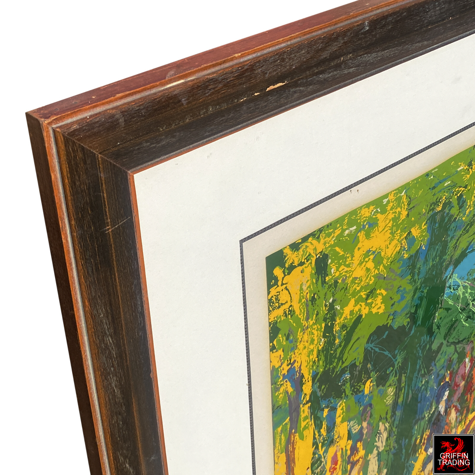Chateau Hunt limited edition serigraph by artist LeRoy Neiman.