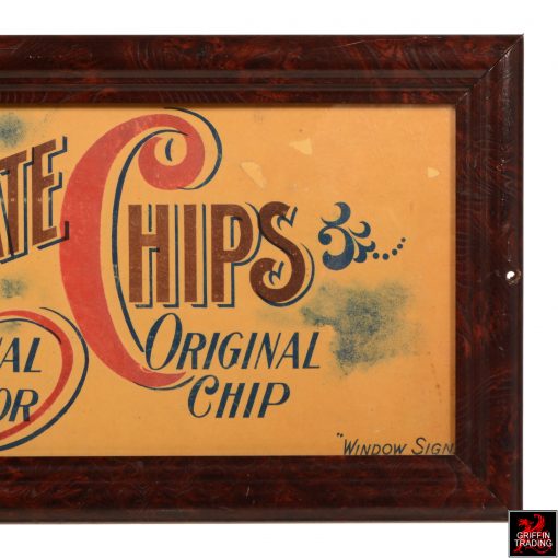 Antique Trowbridge's Chocolate Chip Sign