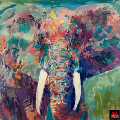 Charging Bull Elephant by LeRoy Neiman.